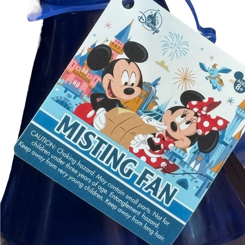 Disney Parks Mickey Mouse Misting Fan Cooling Water Spray Bottle With Lanyard